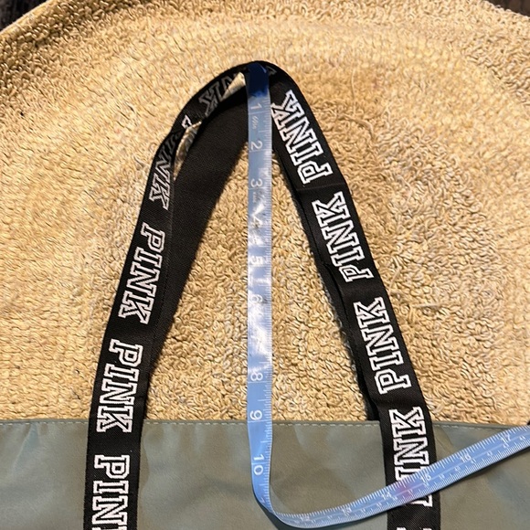 PINK Green and Black Color-Blocked Tote - Picture 8 of 9